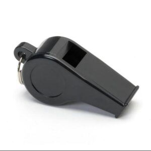 Football Whistle Plastic Black